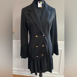 NWT Boohoo Pleated Blazer Dress-size 14